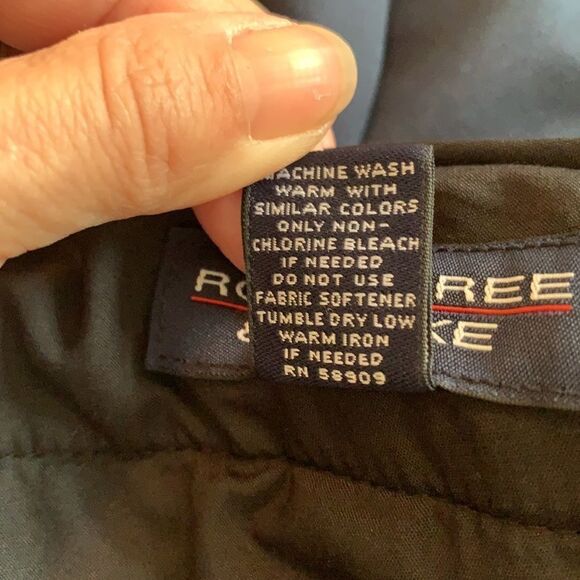 Roundtree & Yorke navy blue pleat front pants - Picture 7 of 8